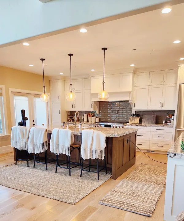 A welcoming kitchen and dining area