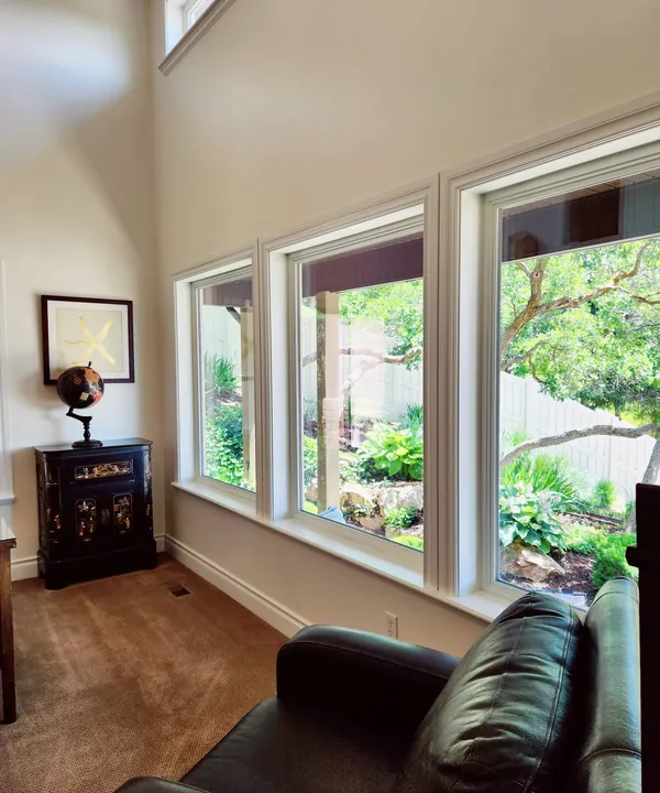 Bright windows and comfortable spaces